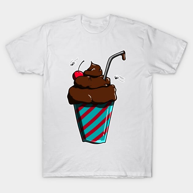 Forbidden poop shake T-Shirt by KaiTech Design